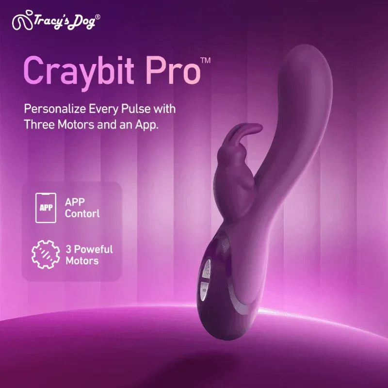 Craybit Pro Vibrator | App Control & Triple Stimulation Craybit Pro Vibrator | App Control & Triple Stimulation