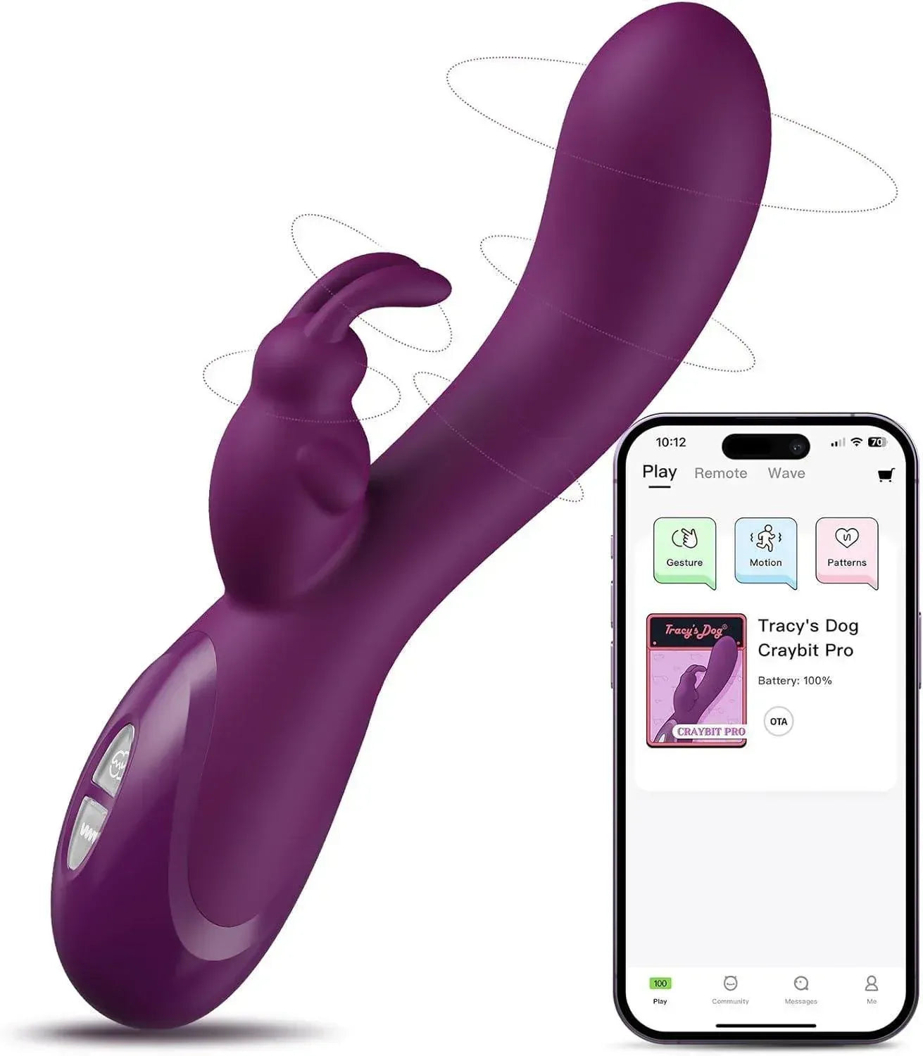 Craybit Pro Vibrator | App Control & Triple Stimulation Craybit Pro Vibrator | App Control & Triple Stimulation