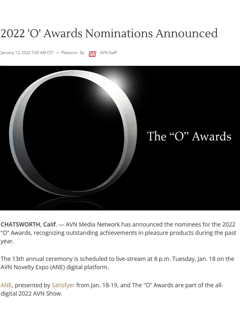 Turboo Is Nominated for an AVN "O" Award
