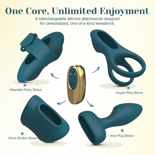 Tracy's Dog Maxikit Couple Vibrator Green (Europe)