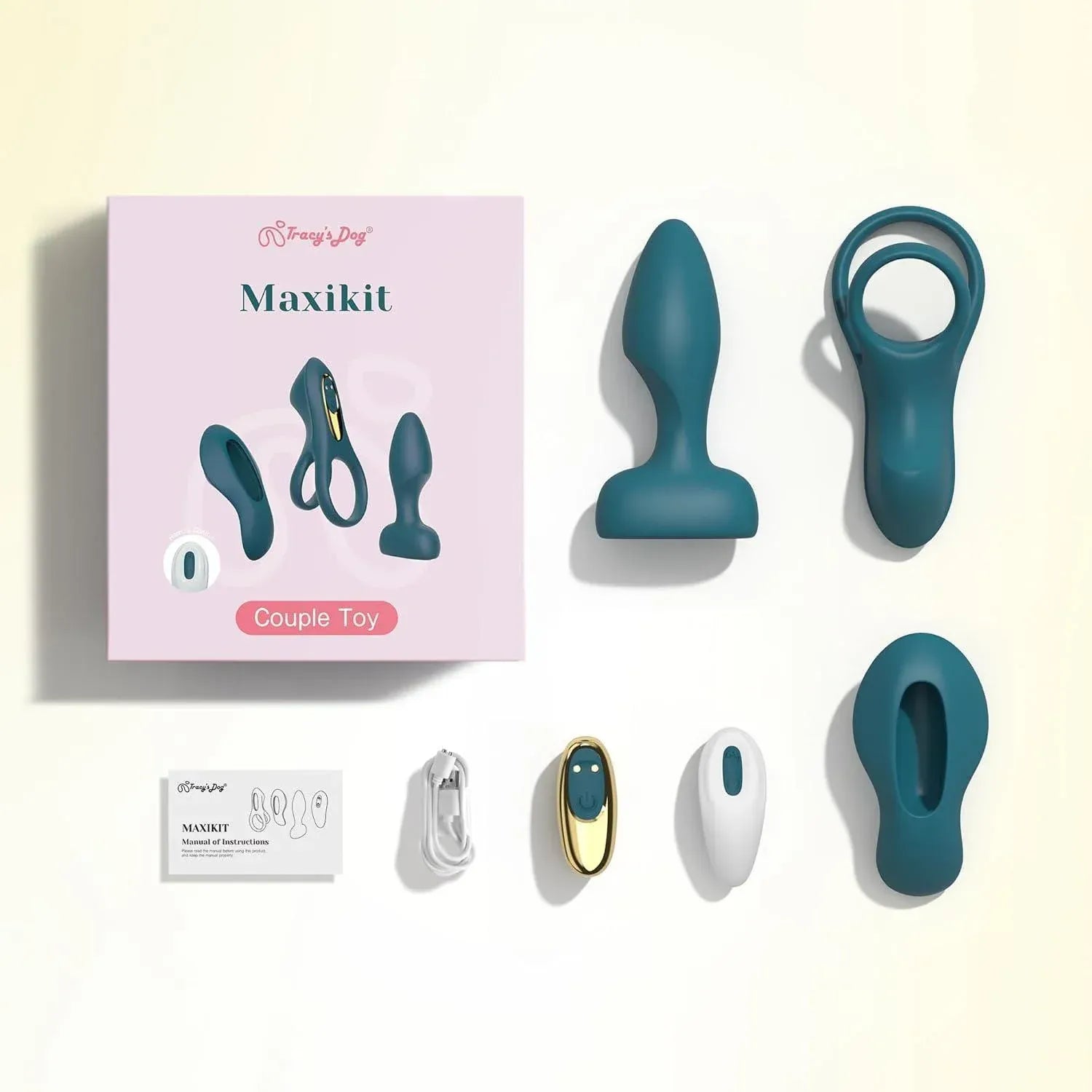 Maxikit Couple Vibrator Set Dark Green (B2B) - Tracy's Dog