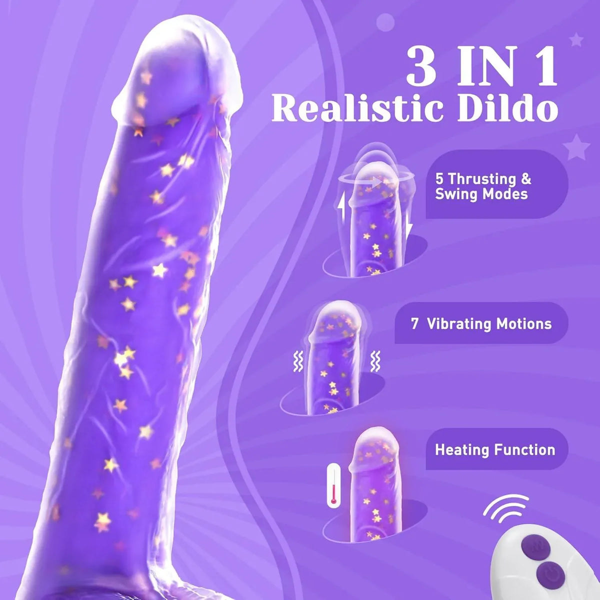 JeliVoy Thrusting Dildo Vibrator - Tracy's Dog
