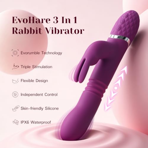 Evohare 3 in 1 G Spot Rabbit Vibrator