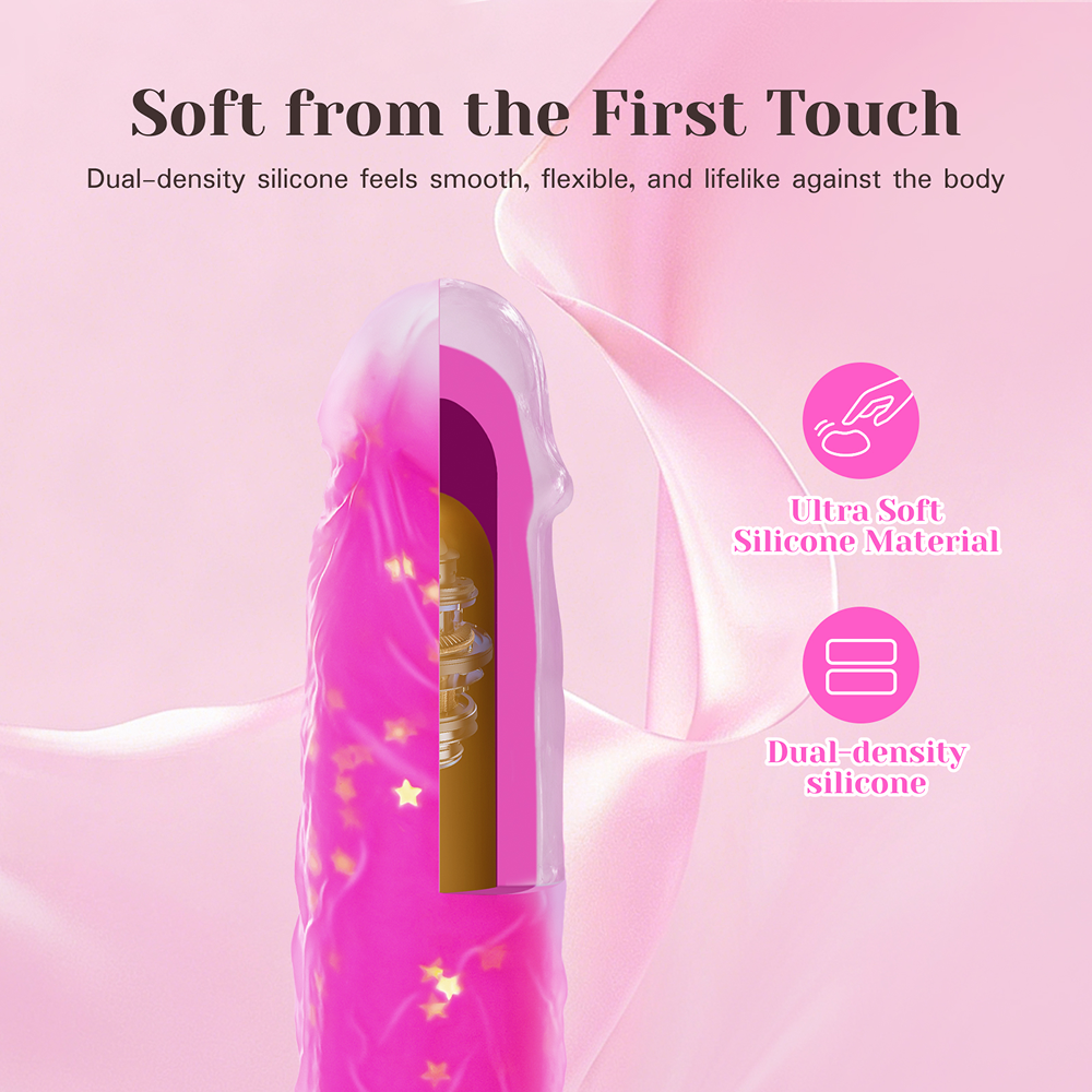 Vibrador consolador de empuje JeliVoy-7
