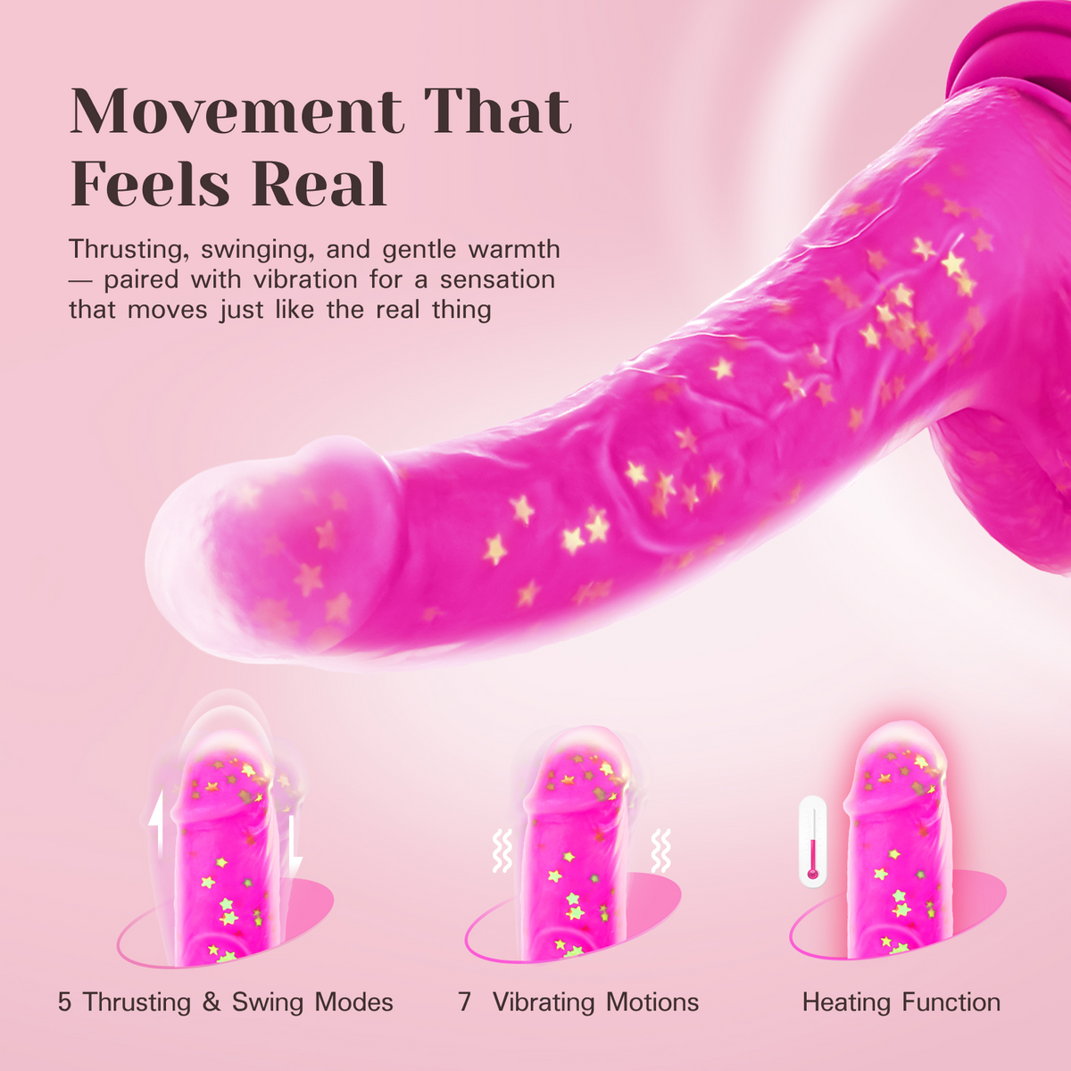 Vibrador consolador de empuje JeliVoy-4