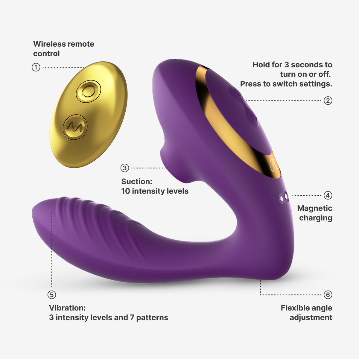 OG 2 Purple-Clitoral Sucking Vibrator