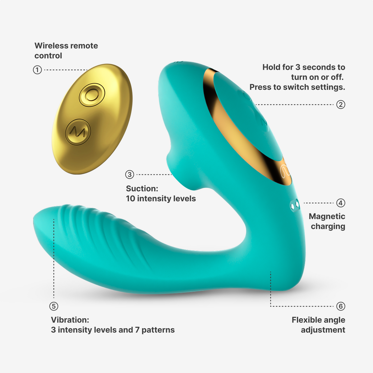 OG 2 Tiffany Blue-Clitoral Sucking Vibrator