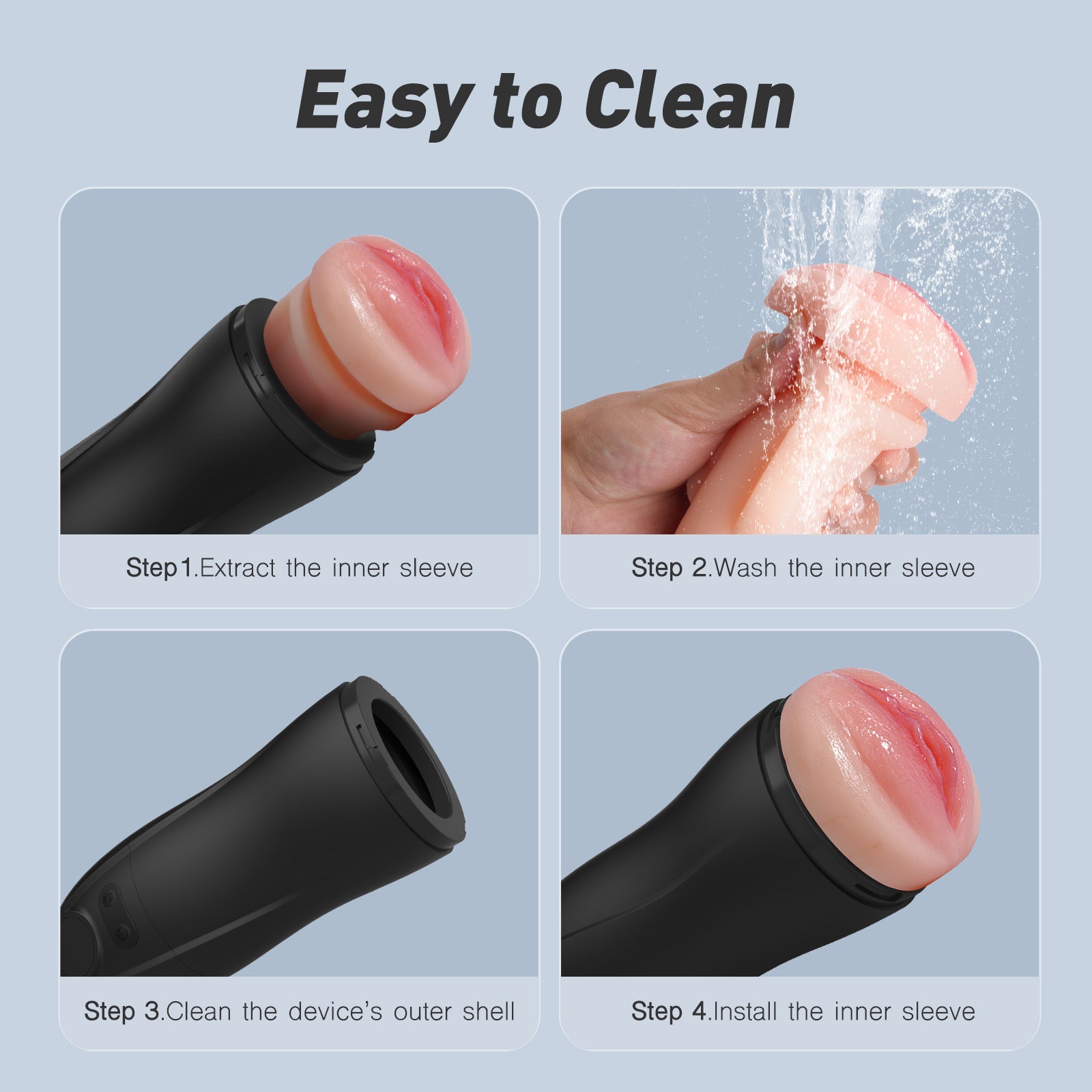 Black Automatic Masturbation Cup | Hands-Free Pleasure Black Automatic Masturbation Cup | Hands-Free Pleasure
