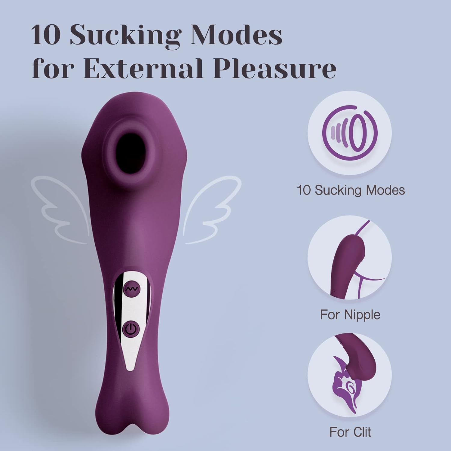 Tracy's Dog P. Cat Clitoral Sucking Vibrator With Pleasure Air & Vibration  - Blue, Rechargeable, Silicone