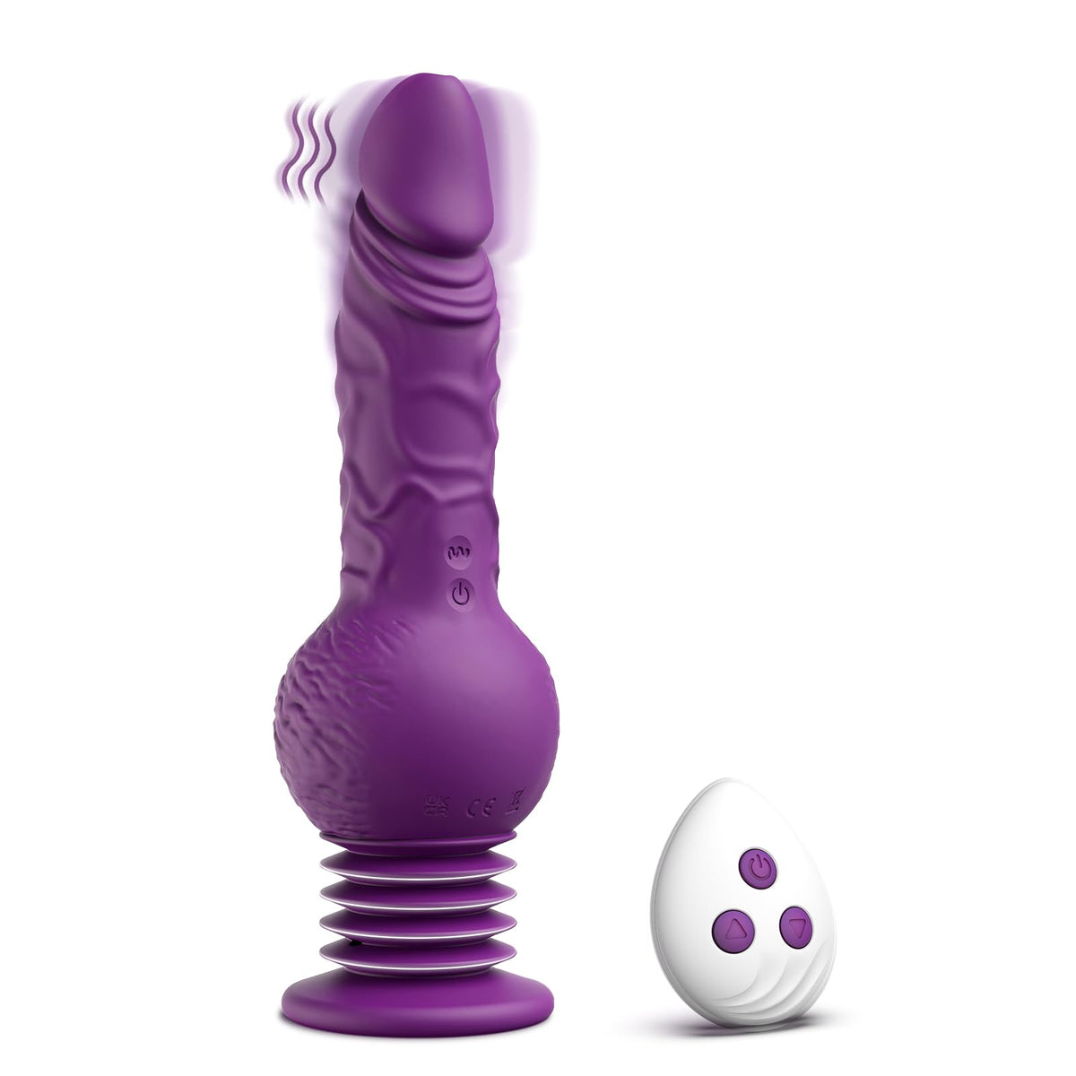 Vibrador consolador de empuje Drillme