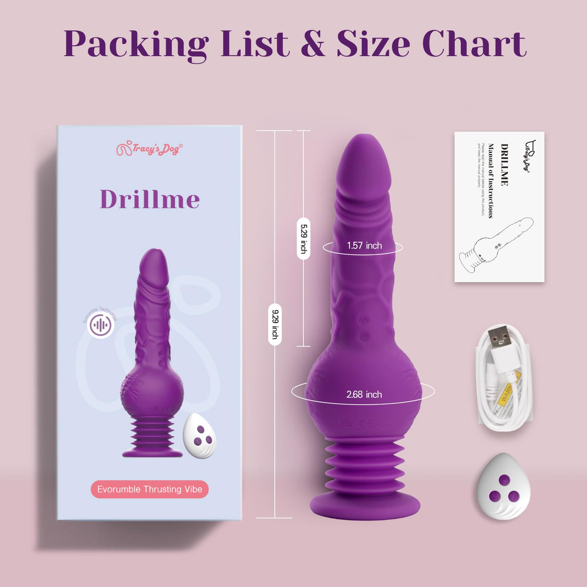 Drillme Thrusting Dildo Vibrator-9