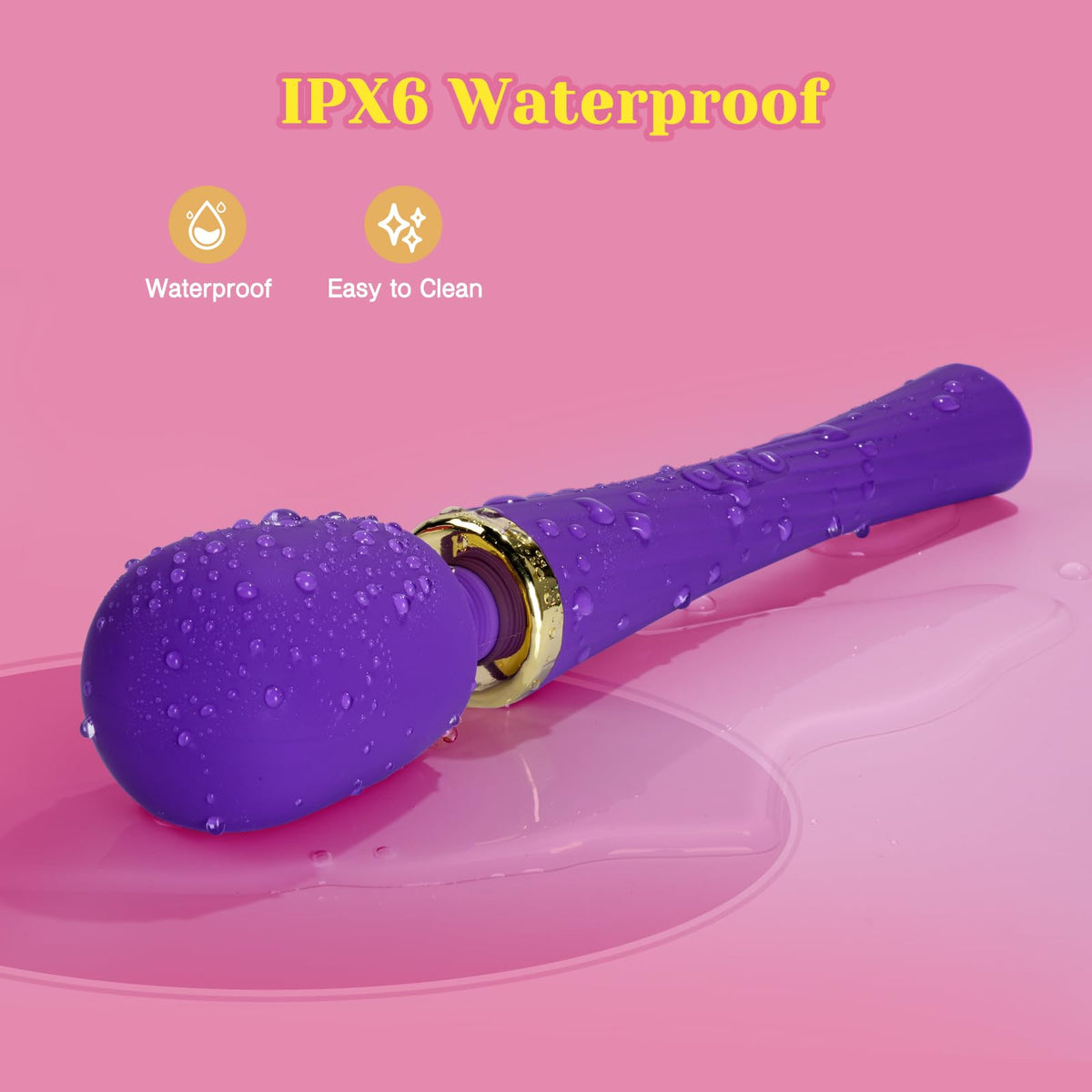 Vibrador Hammer Wand morado (B2B)-7